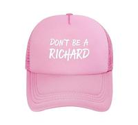 Cappello da Camionista Regolabile Don't Be A Richard per Uomo e Donna, con Visiera da Baseball Sportiva