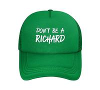 Cappello da Camionista Regolabile Don't Be A Richard per Uomo e Donna, con Visiera da Baseball Sportiva