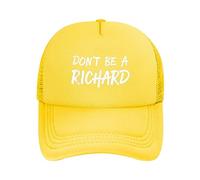 Cappello da Camionista Regolabile Don't Be A Richard per Uomo e Donna, con Visiera da Baseball Sportiva