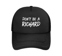Cappello da Camionista Regolabile Don't Be A Richard per Uomo e Donna, con Visiera da Baseball Sportiva