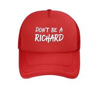 Cappello da Camionista Regolabile Don't Be A Richard per Uomo e Donna, con Visiera da Baseball Sportiva