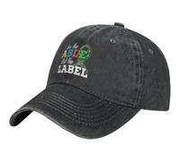 Cappello da Camionista See The Able Not The Label Leggero papà Cappello Pieghevol Baseball Cappellini per attività Uomo Viaggio