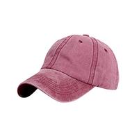 Cappello da camionista unisex panini tinta unita visiera da baseball coda di cavallo Cappellini da baseball disordinati 2025, vino, Taglia unica