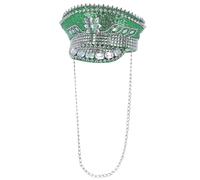 Cappello Da Capitano Con Paillettes E Borchie Deluxe Per Festival E Carnevale