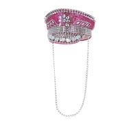 Cappello Da Capitano Con Paillettes E Borchie Deluxe Per Festival E Carnevale