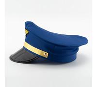 Cappello da capitano da pilota, per adulti, accessorio per cosplay, cappello da marinaio e ammiraglio per uomini e donne, costume di Halloween, accessorio per uniforme e travestimenti, kit