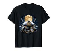 Cappello da Capitano Marinaio Ancora Bussola Luna Piena Maglietta
