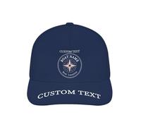 Cappello da Capitano Nautico Personalizzato per Uomo, Nome Personalizzato Marinaio Bussola Capitano Cappelli per Proprietario di Barca