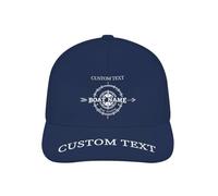 Cappello da Capitano Nautico Personalizzato per Uomo, Nome Personalizzato Marinaio Bussola Capitano Cappelli per Proprietario di Barca
