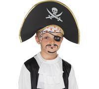 Cappello Da Capitano Pirata Accessorio Per Bambini Costume Da Pirata