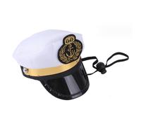 Cappello da capitano riutilizzabile per animali domestici, design elegante per le avventure nautiche del tuo animale domestico, comodo da in