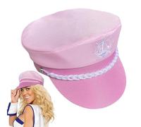 Cappello da capitano rosa, cappello da capitano da marinaio, regolabile, comodo, costume per feste, Halloween, riunioni, spiaggia, abito da sposa per adulti