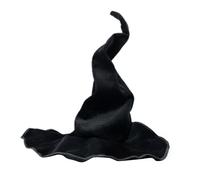 Cappello da, cappelli da neri di Halloween,Cappello da a punta curva - Miglioramento del costume di Halloween per ragazza, Eleganza nera pieghevole, Cosplay per feste in maschera, Chic quotidiano, Bo