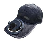 Cappello da - Cappello A Ventaglio Solare - Cappuccio di Raffreddamento Ricaricabile, Design in Rete Traspirante, di Flusso d'Aria A Tre modalità | Ventilatore Solare per Donna Uomo Esta