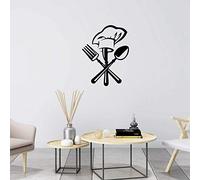 Cappello da Chef Forchetta per Posate W Sticker W per Decorazione di Ristoranti N Decorazione di Ristoranti Stickerw DecalwallpaperCutery Stickerskitchen Decor