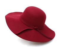 Cappello da chiesa cappelli invernali per le donne cappelli a secchiello morbido vintage a tesa larga in feltro di lana bombetta cappello Fedora cappello floppy, 1, XXL