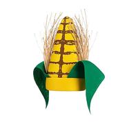 Cappello da cibo Corncob - Accessorio di peluche esilarante, casco vegetale | Casco luminoso per colture agricole con palline e foglie per il gioco di ruolo di carnevale, specta