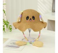 Cappello da coniglio per bambini con luce e orecchie mobili per viaggi di
