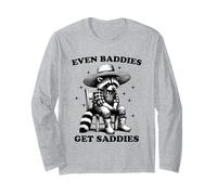 Cappello da Contadino Even Baddies Get Saddies Raccoon Maglia a Manica