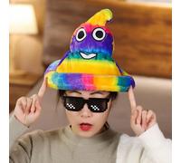 Cappello da costume da cacca di peluche, leggero e morbido, per feste di