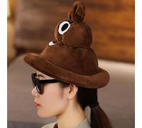 Cappello da costume da cacca di peluche, simpatico personaggio dei cartoni
