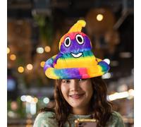 Cappello da costume da cacca di peluche, simpatico personaggio dei cartoni