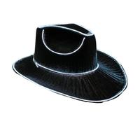 Cappello da cowboy a LED, cappello da cowboy illuminato | Cappello scintillante a batteria | Cappelli con luci a LED, si illumina al buio, migliori cappelli per eventi in costume per ragazzi e ragazze
