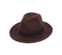 Cappello da cowboy classico Fedora per un'eleganza senza tempo con tesa larga, caldo in inverno, adatto per occasioni casual e festive