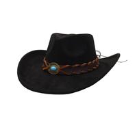 Cappello Da Cowboy Con Fascia Intrecciata, Strutturato In Feltro, Per