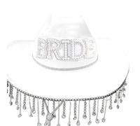 Cappello da cowboy con strass, per addio al nubilato, festa nuziale, sposa, cowboy, signora