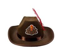 Cappello da cowboy, copricapo per il giorno del Ringraziamento, per feste a tema, per bambini, adulti, concerti, maschera, festa del Ringraziamento, festa in costume, eventi a tema, fotografo