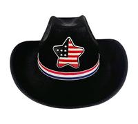 Cappello da cowboy, da cowboy da donna, cappello da cowboy per il 4 luglio, Wide Bim Western in feltro, accessorio per uomini e donne