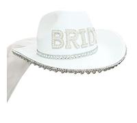 Cappello da cowboy da sposa per addio al nubilato cappello da sposa cowgirl festa nuziale per essere addio al nubilato strass cappelli da cowboy per le donne