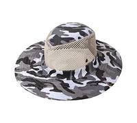 Cappello da cowboy da uomo a tesa larga occidentale cappelli da sole con rete traspirante da donna cowgirls West Outdoor pesca Fancy Party Cap unisex adulto mucca protezione UV estate casual Sombrero