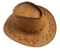 Cappello da cowboy estivo da donna e uomo, modellabile, a tesa larga, cappello da sole Wild Thing, Ye1., Taglia unica