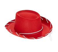 Cappello da cowboy in feltro marrone rosso per bambini Western Big Eaves novità Natale feltro cowgirl costume per bambini ragazzi ragazze cappelli party pack uomo supporto bianco viaggio ragazze