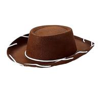 Cappello da cowboy in feltro marrone rosso per bambini Western Big Eaves novità Natale feltro cowgirl costume per bambini ragazzi ragazze cappelli party pack uomo supporto bianco viaggio ragazze
