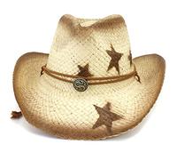 Cappello da cowboy in paglia, cappello da performance western, per feste, viaggi, cowboy, cosplay, per uomo, costume da cowgirl per bambini