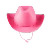 Cappello da cowboy occidentale bianco avvolgente cappello da cowboy nero noi cappelli calvario per gli uomini, rosa, Taglia unica
