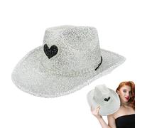 Cappello da cowboy occidentale, cappello da cowboy con bandana con frange, set Western Bulk | discoteca | festa cowgirl | per feste in costume, per cosplay, per uomini e donne