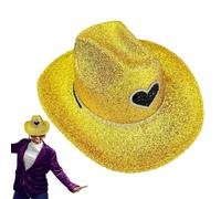 Cappello da cowboy scintillante da uomo, cappello da cowboy occidentale - Western Sparkly discoteca Cowboy Hat | Vestire cosplay, per costumi per la festa di compleanno