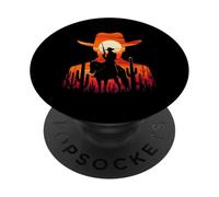 Cappello da cowboy Texas Rodeo Bull Western Cowboy Wild West PopSockets PopGrip Adesivo