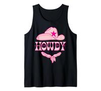 Cappello da Cowboy Western Howdy in Rosa e Rosa Acceso Canotta