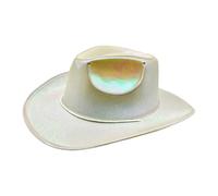 Cappello da cowgirl con luce LED, che si al buio, da cowboy per uomini e donne | per corse, feste di compleanno, Halloween, concerti e abbigliamento divertente