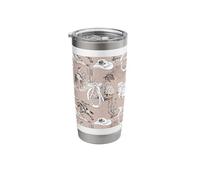 Cappello da cowgirl marrone con fiocchi a ferro di cavallo Bicchiere termico in acciaio inox doppia parete