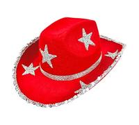Cappello da cowgirl occidentale, cappello da cowgirl con strass | Cappello da cowgirl stella strass | Costume di Halloween alla, cappello da cowboy occidentale per la danza, festival musicale.