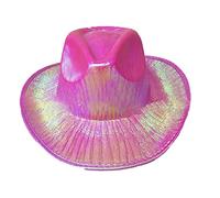 Cappello da cowgirl per bambini con luce | Cappelli da cowgirl lampeggianti, accessori per costume da cowboy per donne e bambini e cappello da rave