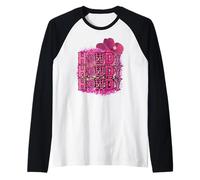 Cappello da Cowgirl Rosa Howdy Western Leopard Design estetico Maglia con Maniche Raglan