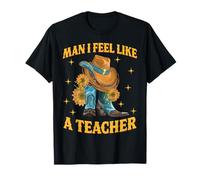 Cappello da cowgirl Western Southern Man I Feel Like A Teacher Maglietta