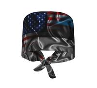 Cappello da Cuoco America Flag Cappellino da Chef Vintage Cappelli da Cuoco Soft Cuffietta Chirurgica per Uomo/Donna Catering Cucina